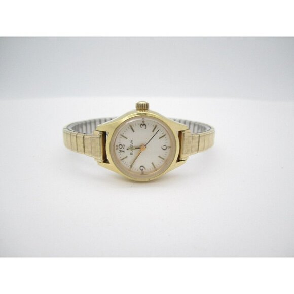 Women Bulova Hand Wind Mechanical Analog 24mm Dial Causal Round Watch (F855) - Picture 7 of 10